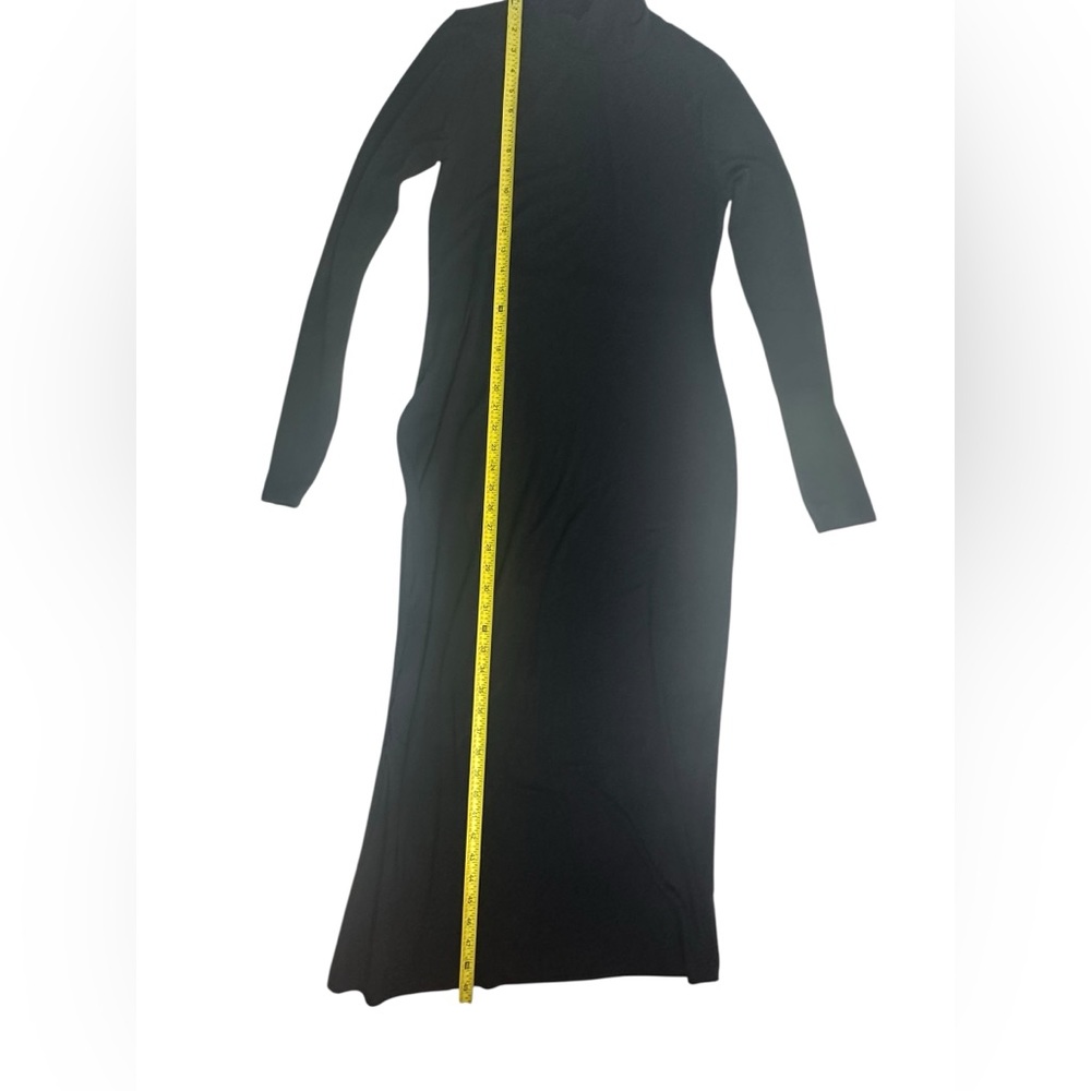 NEW Free People Free-EST Good Feels Black Mock Neck Long Sleeve Midi Dress S - Picture 7 of 11